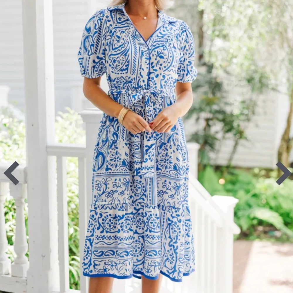 Umgee Paisley Print Midi Sundress - Picture 1 of 11